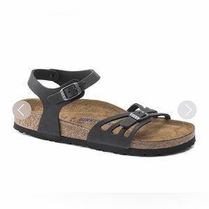 Birkenstock Bali Black Oiled Leather Sandals EU 35 Women 4 4.5